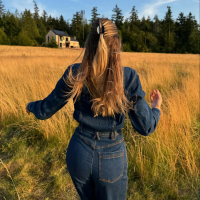 Emi Jay Lil Effing Clip in Blueberry - Середній крабик для волосся "Blueberry"