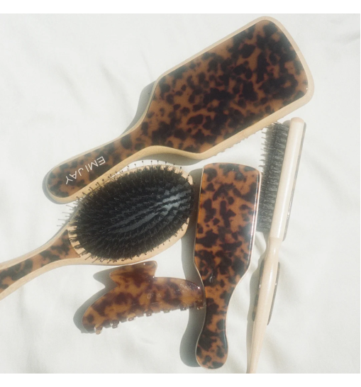 Emi Jay Flat Brush in Tortoise - Овальна щітка для волосся «Tortoise»