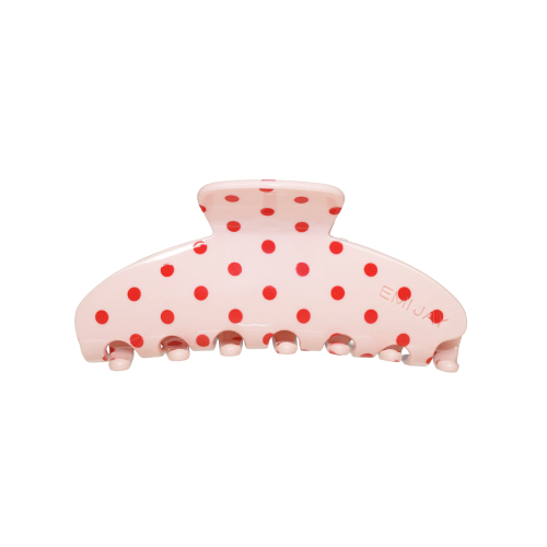 Emi Jay Big Effing Clip in Blush Polka Dot - Великий крабик для волосся "Blush Polka Dot"