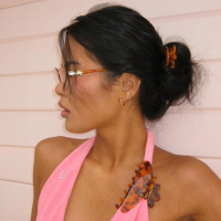 Emi Jay Big Effing Clip in Tortoise Hibiscus - Великий крабик для волосся "Tortoise Hibiscus"