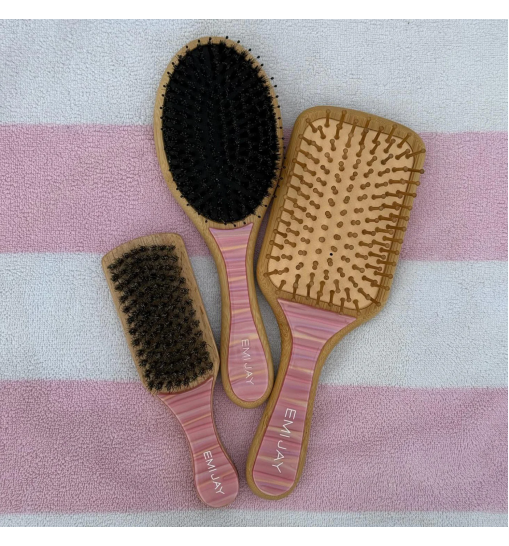 Emi Jay Flat Brush in Lychee Baby - Овальна щітка для волосся «Lychee Baby»