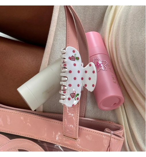 Emi Jay Sweetheart Clip in Coconut Berry Dot - Крабик для волосся "Coconut Berry Dot"