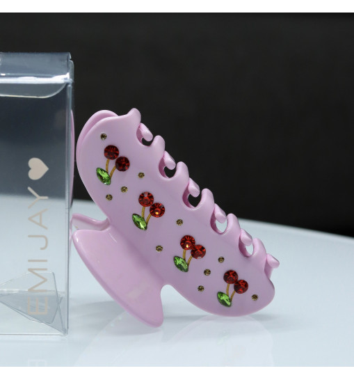 Emi Jay Sweetheart Clip in Pink Cherry Pie - Крабик для волосся "Pink Cherry Pie"