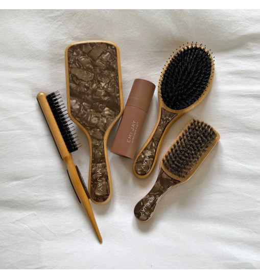 Emi Jay Flat Brush in Toasted Sugar – Овальна щітка для волосся «Toasted Sugar»