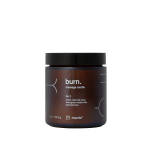 Maude Burn no.1 amber, cedar leaf & lemongrass - Свічка для масажу - аромат №1 амбра, кедр та лемонграс