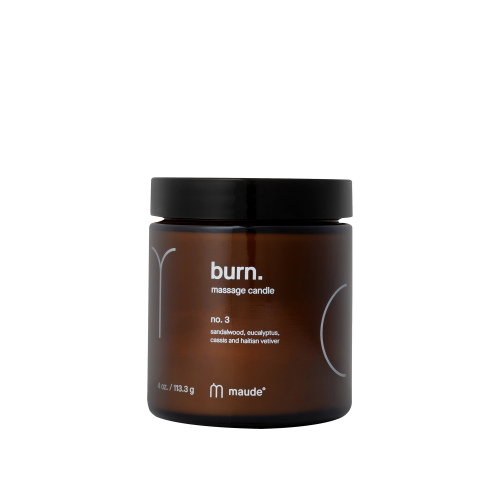 Maude Burn no.3 eucalyptus and sandalwood - Свічка для масажу - аромат №3 евкаліпт та сандалове дерево