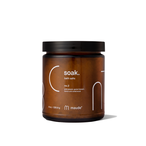 Maude Soak no.2 pink pepper & gurjun balsam - Мінеральна сіль для ванни - аромат №2 рожевий перець та бальзам гурджун