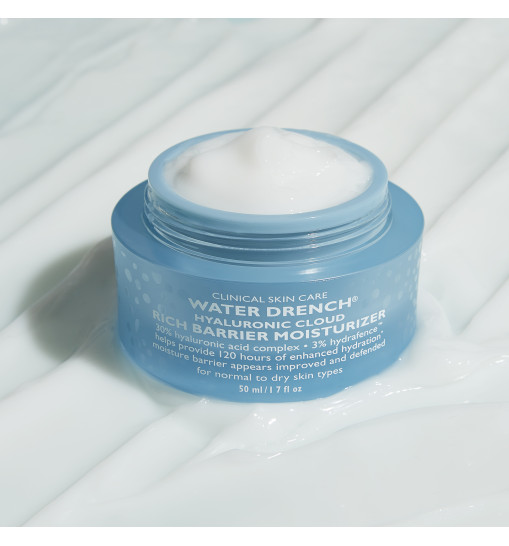Peter Thomas Roth Water Drench® Hyaluronic Cloud Rich Barrier Moisturizer - Збагачений зволожуючий крем для обличчя для відновлення бар'єру шкіри