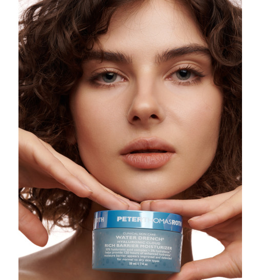 Peter Thomas Roth Water Drench® Hyaluronic Cloud Rich Barrier Moisturizer - Збагачений зволожуючий крем для обличчя для відновлення бар'єру шкіри