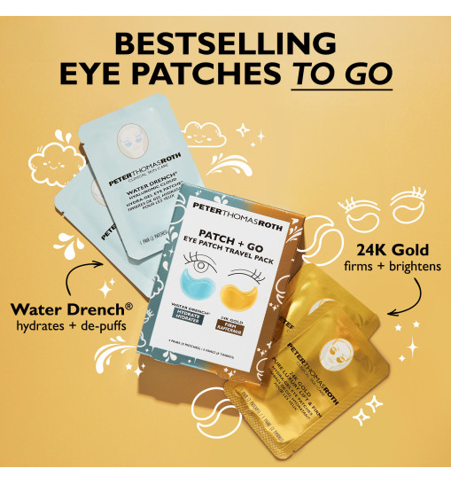  Peter Thomas Roth Eye Patch Travel Pack "Patch + Go"  - Дорожній набір патчів для очей, 4 пари